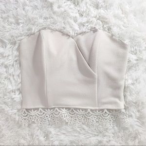 Dressy Strapless Crop Top